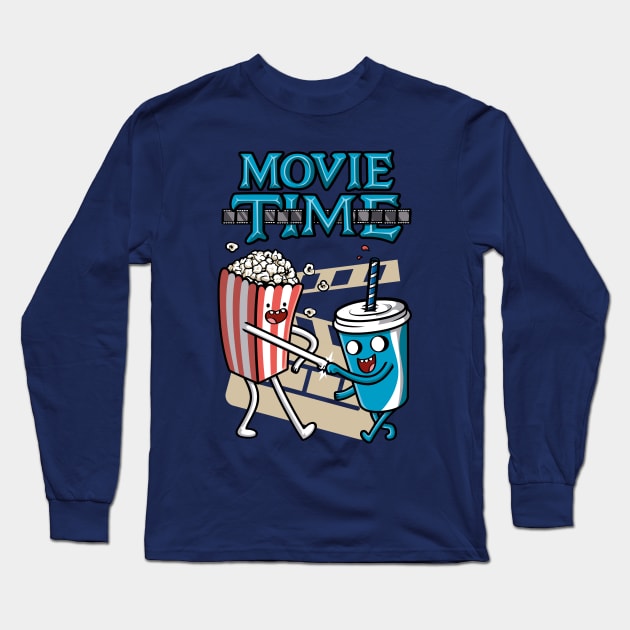 Movie Time Long Sleeve T-Shirt by Olipop